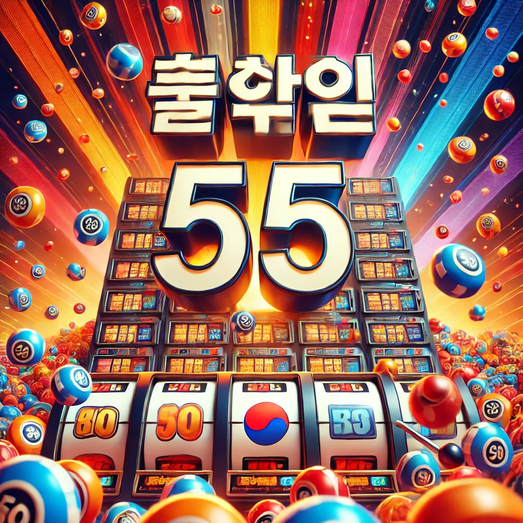 슬롯 정품알 업체 공급,슬롯머신, 슬롯 구슬 50개가 흐트려져 있다.빨강 주황 노랑 배경 파랑